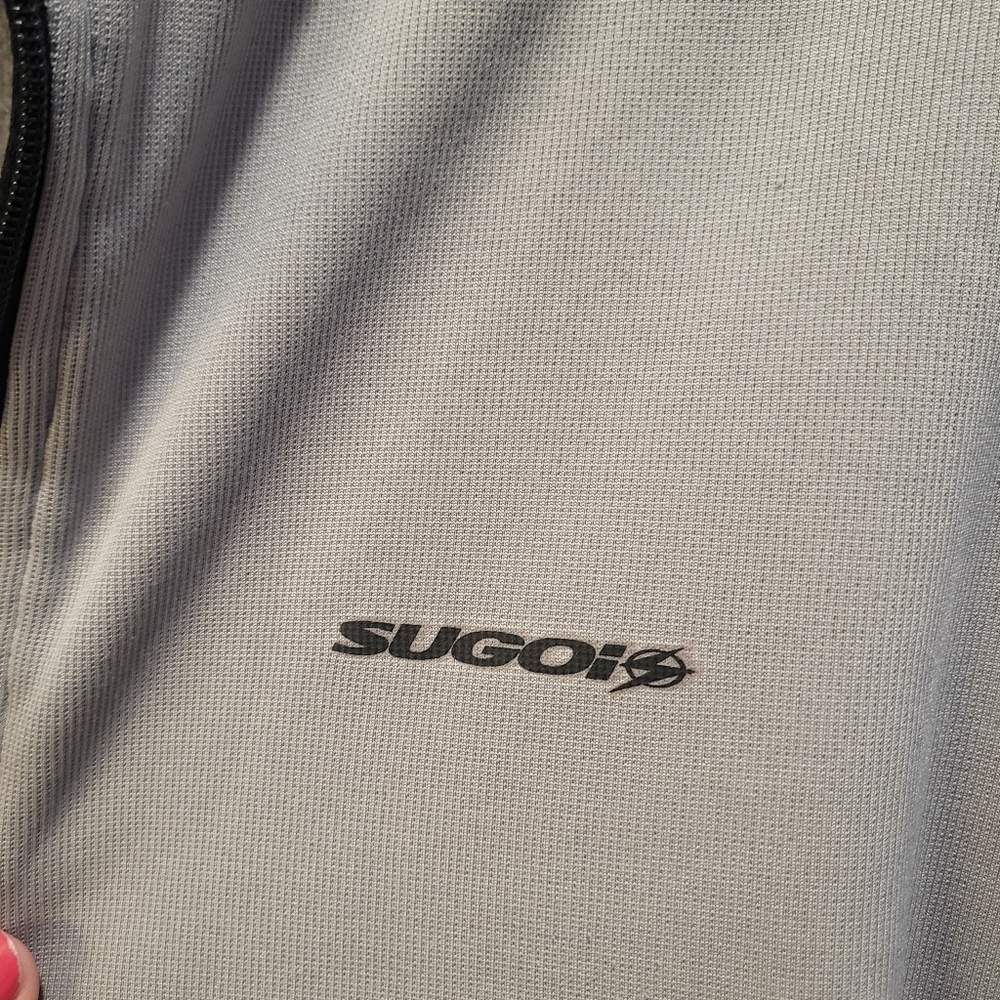 Sugoi Women's Cycling Jacket, Grey / Gray and Black, LG Large - Picture 7 of 11